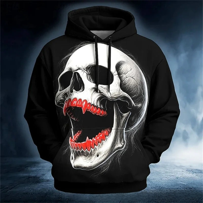 Men's 3D Print Hoodie Long Sleeve Pullover Streetwear