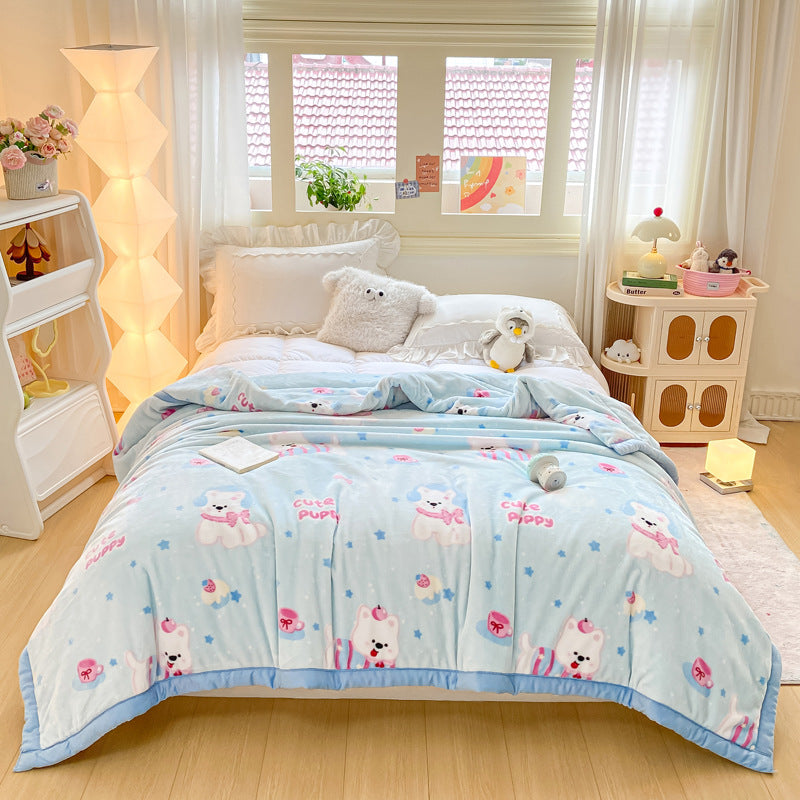 Thickened Raschel blanket