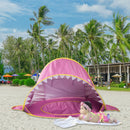 Children's beach tent seaside sun protection and shading fully automatic sand pit tent house - TrendTrove