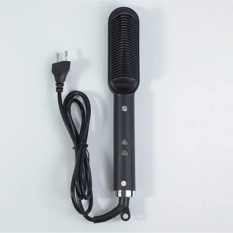 SKYTUR-Escova / Chapinha Alisadora Elétrica De Cerâmica Para Cabelo Alisa e Modela Sem Frizz-ENVIO IMEDIATO PARA TODO BRASIL