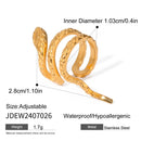 Uworld 1pcs Stainless Steel Minimal Snake Ear Cuff for Women High Quality 18 K Metal Geometric Temperament Jewelry Bijoux Femme