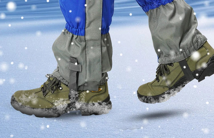 Outdoor mountaineering snow waterproof snowshoe cover hiking desert sandproof foot cover leg warmers for both men and women - TrendTrove