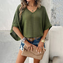 Women's spring and summer casual loose hollow sweater
