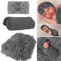 3pcs Baby Photography Props Photo Wraps Studio Photography Blankets 100-Day Baby Photo Props - TrendTrove