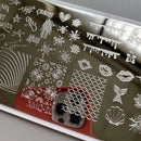 XMQ Steel Nail Art Stamping Plates Template Image Plate Graffiti Nais Printing Tools 6*12cm