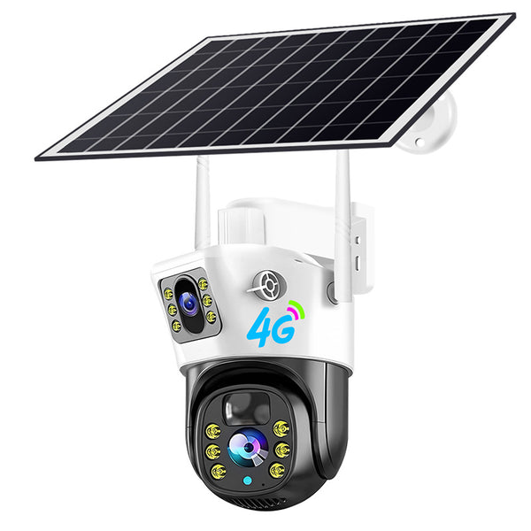 V380PRO  4G Solar Camera 4MP Dual Lens Home Security  Camera With Solar Panel - TrendTrove