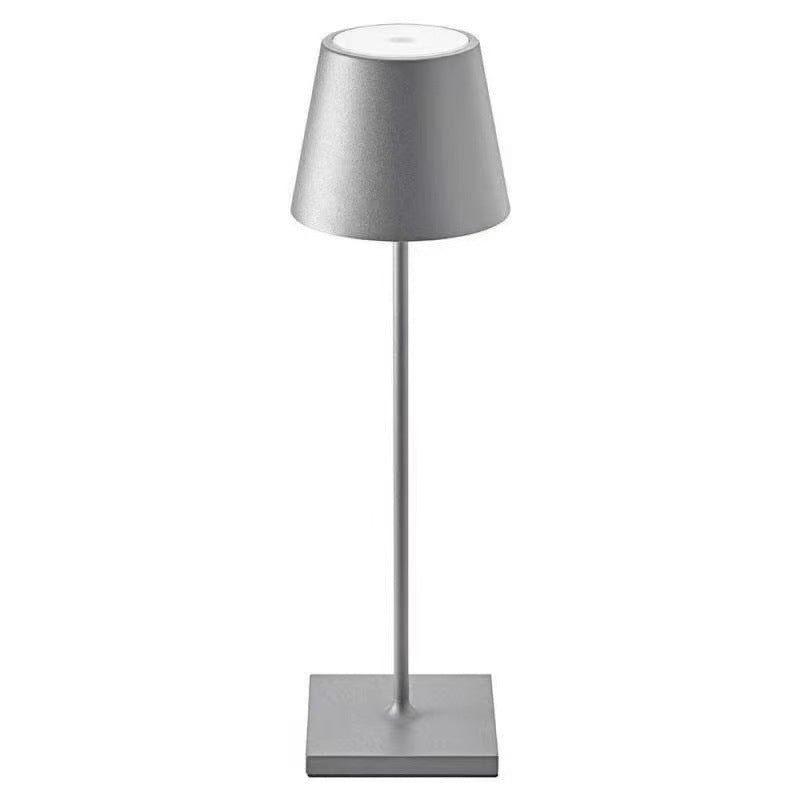 Nordic charging iron art high footed cup table lamp, bedroom bedside touch creative small night light, modern and simple living room night light - TrendTrove