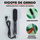 SKYTUR-Escova / Chapinha Alisadora Elétrica De Cerâmica Para Cabelo Alisa e Modela Sem Frizz-ENVIO IMEDIATO PARA TODO BRASIL