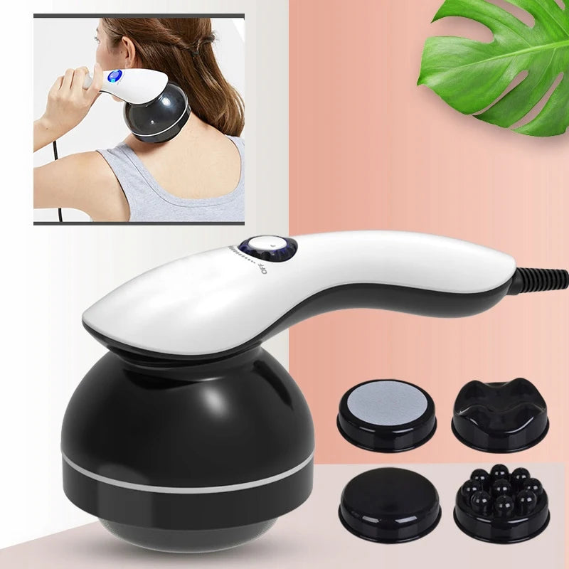 PROFESSIONAL GUN FOR MASSAGE, ANTI-CELLULITE SIGN MASSAGE 9in1