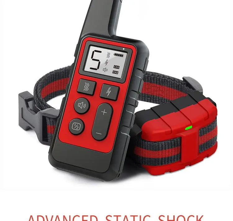 Electronic Dog Training Collar Waterproof Rechargeable Shock Collar Anti Barking Remote Control Dog Trainer for Small Medium Dog