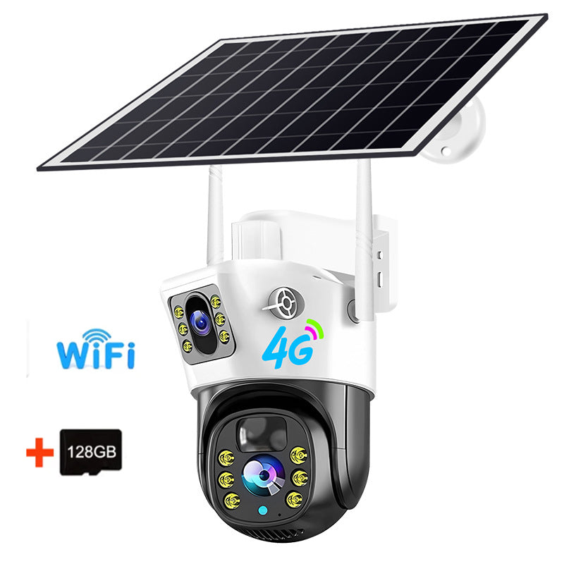 V380PRO  4G Solar Camera 4MP Dual Lens Home Security  Camera With Solar Panel - TrendTrove