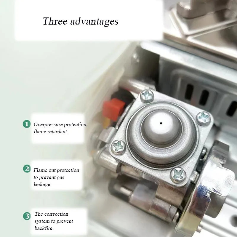 Outdoor Mini Portable Carabiner Stainless Steel 3.5KW Outdoor Camping Equipment Home Appliances Cooktop Gas Stove - TrendTrove