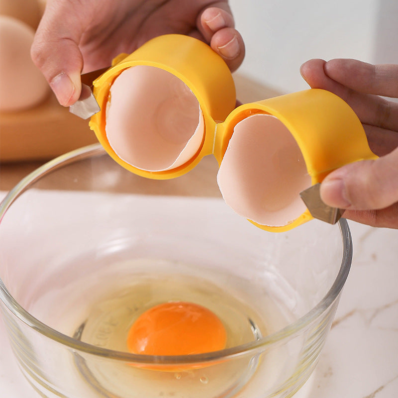 Creative egg opener Portable fast egg beater Egg shell opener Kitchen - TrendTrove