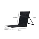 Foldable Camping Chair Outdoor Garden Park Single Lazy Chair Backrest Cushion Picnic Camping Folding Back Chair Beach Chairs - TrendTrove