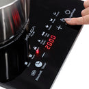 Cooktop de Indução PandaPlus Cheff Gourmet 1 Boca 2000W, Preto Bivolt, Portátil e Compacto, com Controle de Temperatura