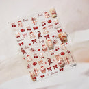 1Pcs Luxury Gold Christmas Nail Decorations Stickers Press on Nails 5D Laser Snowflake Christmas Tree Nail Art Sticker Decal DIY