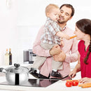 Karinear has a ceramic stove with 4 built-in burners, dual expandable areas, integrated electric table, touch control, timer