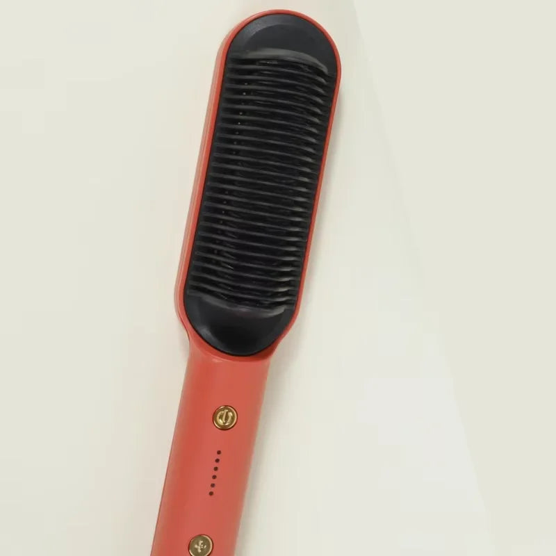 SKYTUR-Escova / Chapinha Alisadora Elétrica De Cerâmica Para Cabelo Alisa e Modela Sem Frizz-ENVIO IMEDIATO PARA TODO BRASIL