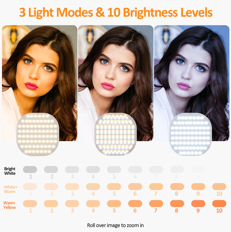 Mobile phone fill light, live broadcast ring light, computer laptop photography light, LED video conference fill light - TrendTrove