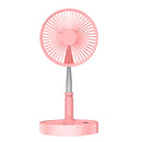 Outdoor Tools Telescopic Folding Table Fan Multi-Function Desktop USB Charging Fan Adjustable Angle Travel Outdoor Gadget