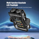 LED Portable Keychain Light Camping COB Flashlight 6 levels of Dimming Rechargeable Outdoor Mini Lantern With Magnet - TrendTrove