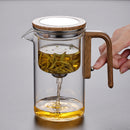 Tea teapot tea separation elegant cup all glass heat-resistant filter tea brewing Kung Fu tea set magnetic suction tea cup - TrendTrove