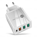36W PD20W+QC3.0 2.4A dual USB fast charging mobile phone charger 2USB with PD charging head travel charger - TrendTrove