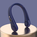 Bladeless Rechargeable Neck Fan Portable Outdoor Hanging 5 Speeds Adjustable Neck Fan Box Plastic Hand Free - TrendTrove