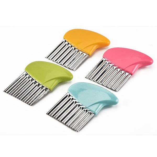 Stainless Steel Wave Potato Cutter Manual Multipurpose Slicer Cut French Fries Kitchen Gadgets