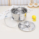 Stainless steel cookware set of 18 pieces household kitchen set soup pot set 16-26cm cutlery set pot set - TrendTrove