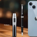 Pen Metal Lighter Mini Spray Gun Inflatable Windproof Butane Gas Lighter Adjustable Straight Shot Blue Flame Cigarette Tools - TrendTrove