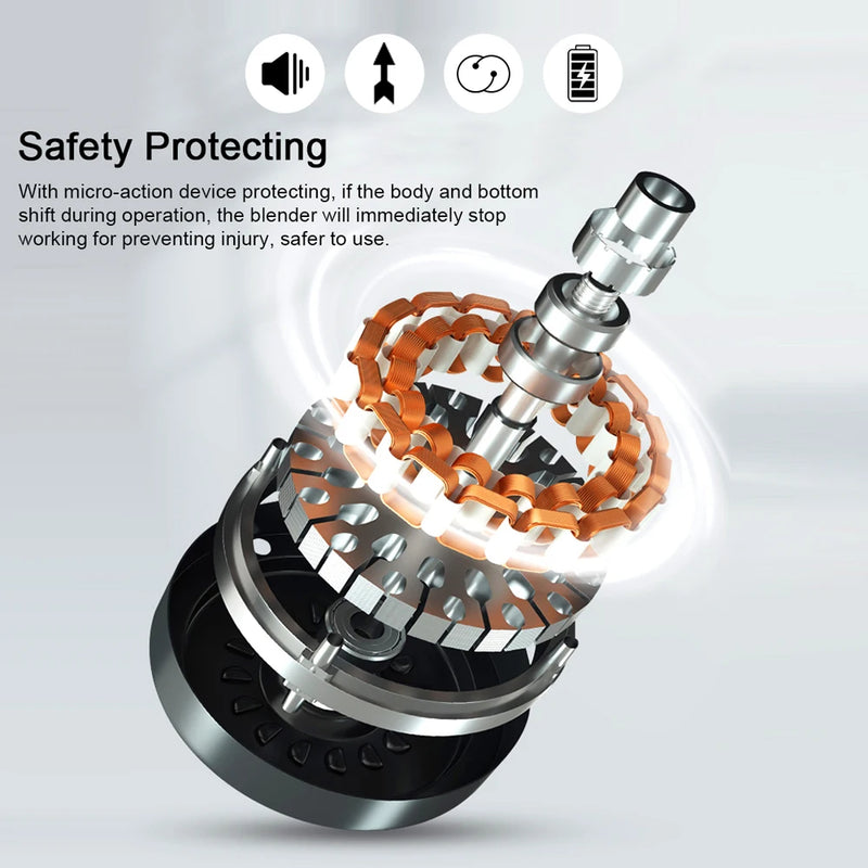 Portable Blender Cup USB Electric Fruit Juicer Rechargeable Juice Mixe for Outdoor Sports Travel Camping