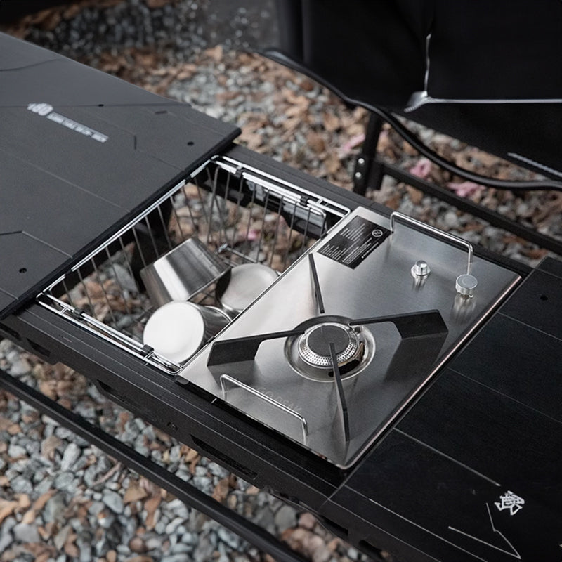 IGT Stainless Steel Folding Basket: Drain & Wash, Ideal Camping Table Accessory. - TrendTrove