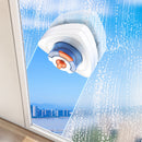 New magnetic glass cleaner with extended pole and double-sided water storage for high-rise home use. - TrendTrove