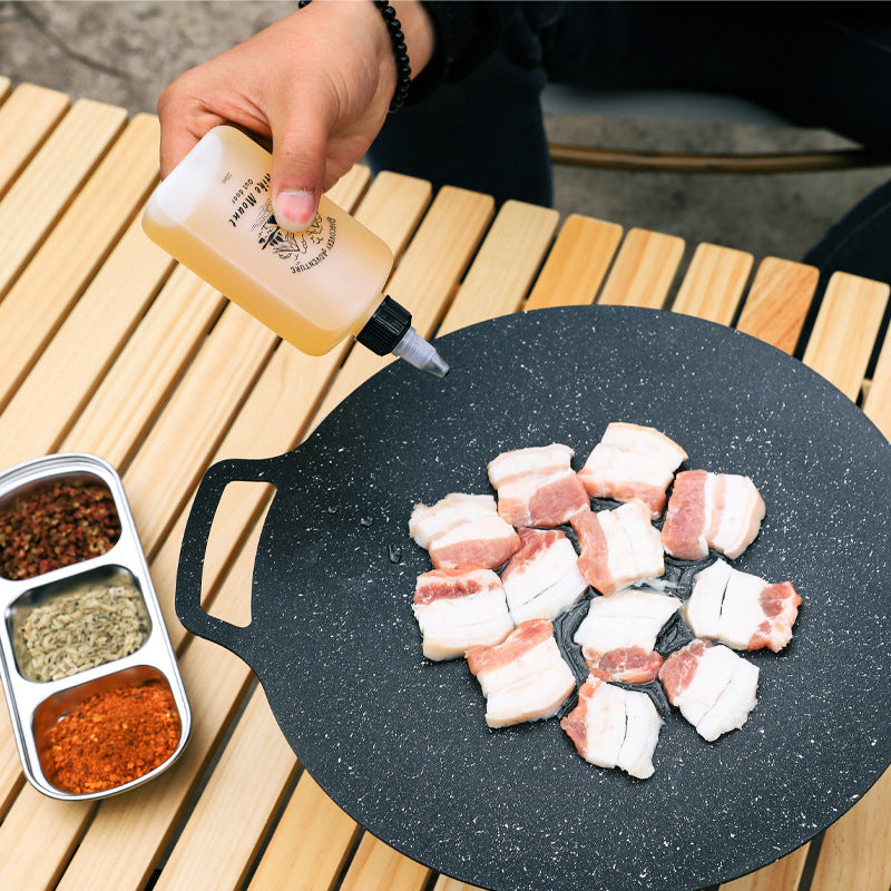 Outdoor oil bottles portable barbecue supplies seasoning jars camping tips sealed soy sauce and vinegar seasoning bottles - TrendTrove