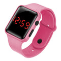 LED electronic watch/student fashion sports LED Apple square silicone electronic watch