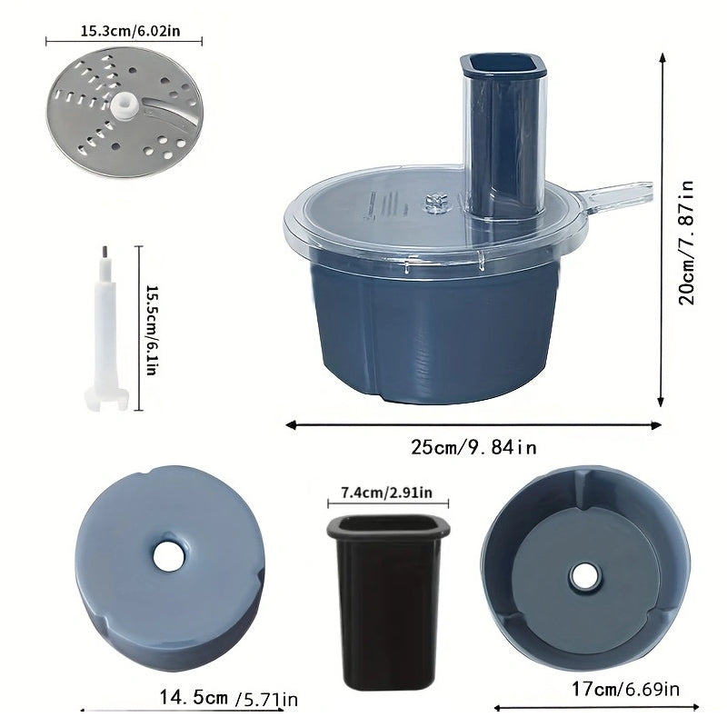 Thermomix TM6 & TM5 Accessory: Vegetable Cheese Cutter for radish, sweet potato slicing, fits food processor container.