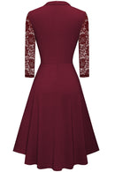 Stand up collar dress, Amazon's best-selling OL commuting big swing A-line skirt