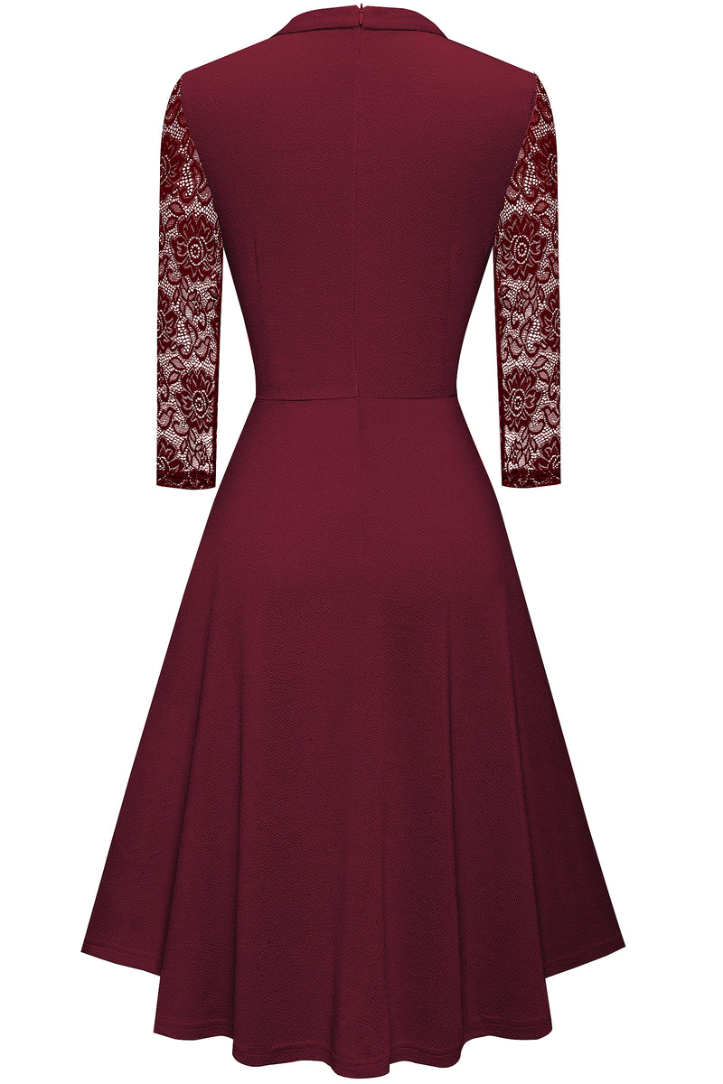 Stand up collar dress, Amazon's best-selling OL commuting big swing A-line skirt