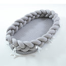 All-Cotton Woven Folding Portable Crib Bionic Removable Manual Fence Three-Dimensional Protective Crib