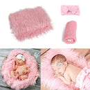 3pcs Baby Photography Props Photo Wraps Studio Photography Blankets 100-Day Baby Photo Props - TrendTrove