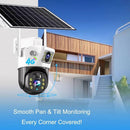 V380PRO  4G Solar Camera 4MP Dual Lens Home Security  Camera With Solar Panel - TrendTrove