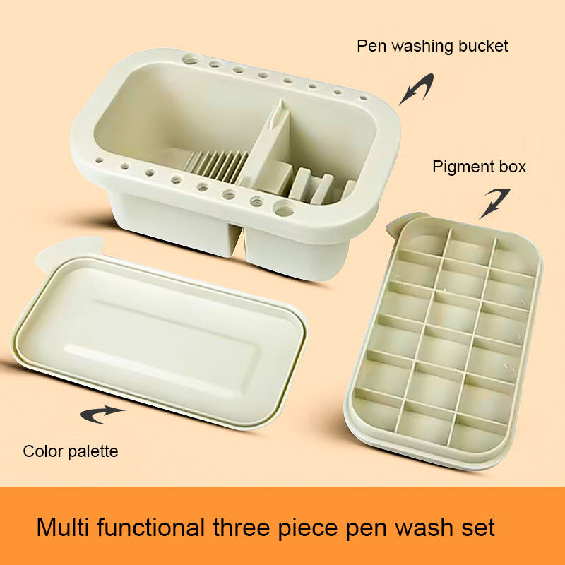 Multi functional three piece pen washing bucket set - TrendTrove