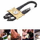 EDC Multipurpose mini gadget fixr Multifunctional carabiner multi tool key pocket survive true utility ring camp hike outdoor