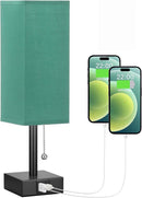 Linen 90 square desk lamp zipper switch three color temperature variable light A+C USB charging - TrendTrove