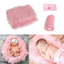 3pcs Baby Photography Props Photo Wraps Studio Photography Blankets 100-Day Baby Photo Props - TrendTrove