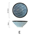 Lamian Noodles Bowl Sea Ripple Bamboo Hat Bowl Creative Large Soup Bowl Beef Noodle Bowl Home Vintage Bowl - TrendTrove