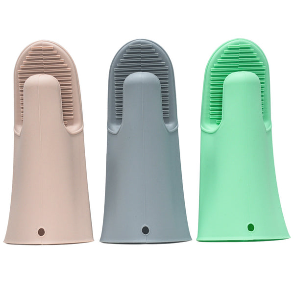 Hot Resistant And Wear-Resistant Thickened Two Finger Kitchen Waterproof Multipurpose Silicone Gloves