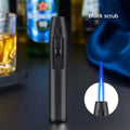 Pen Metal Lighter Mini Spray Gun Inflatable Windproof Butane Gas Lighter Adjustable Straight Shot Blue Flame Cigarette Tools - TrendTrove