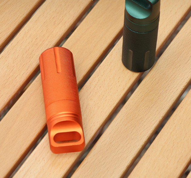 Aluminum alloy fully sealed EDC waterproof tank outdoor survival equipment waterproof compartment flat head waterproof storage b - TrendTrove